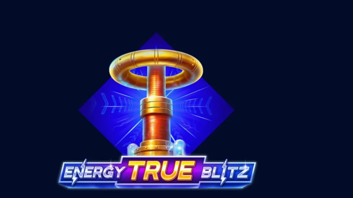 Energy True Blitz স্লট গেমের নিয়ন এবং বিদ্যুতায়িত ইন্টারফেস